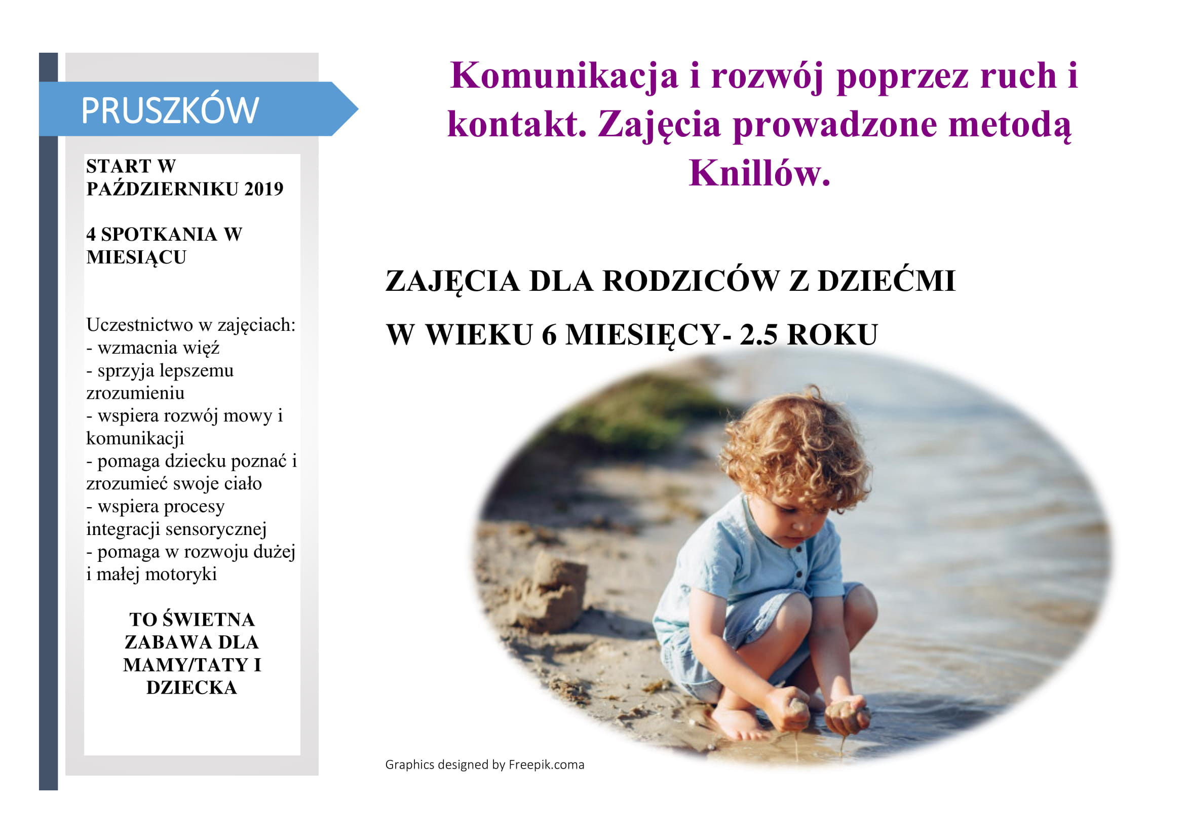 Pruszków. Zajęcia dla mam i dzieci. Metoda Knillów