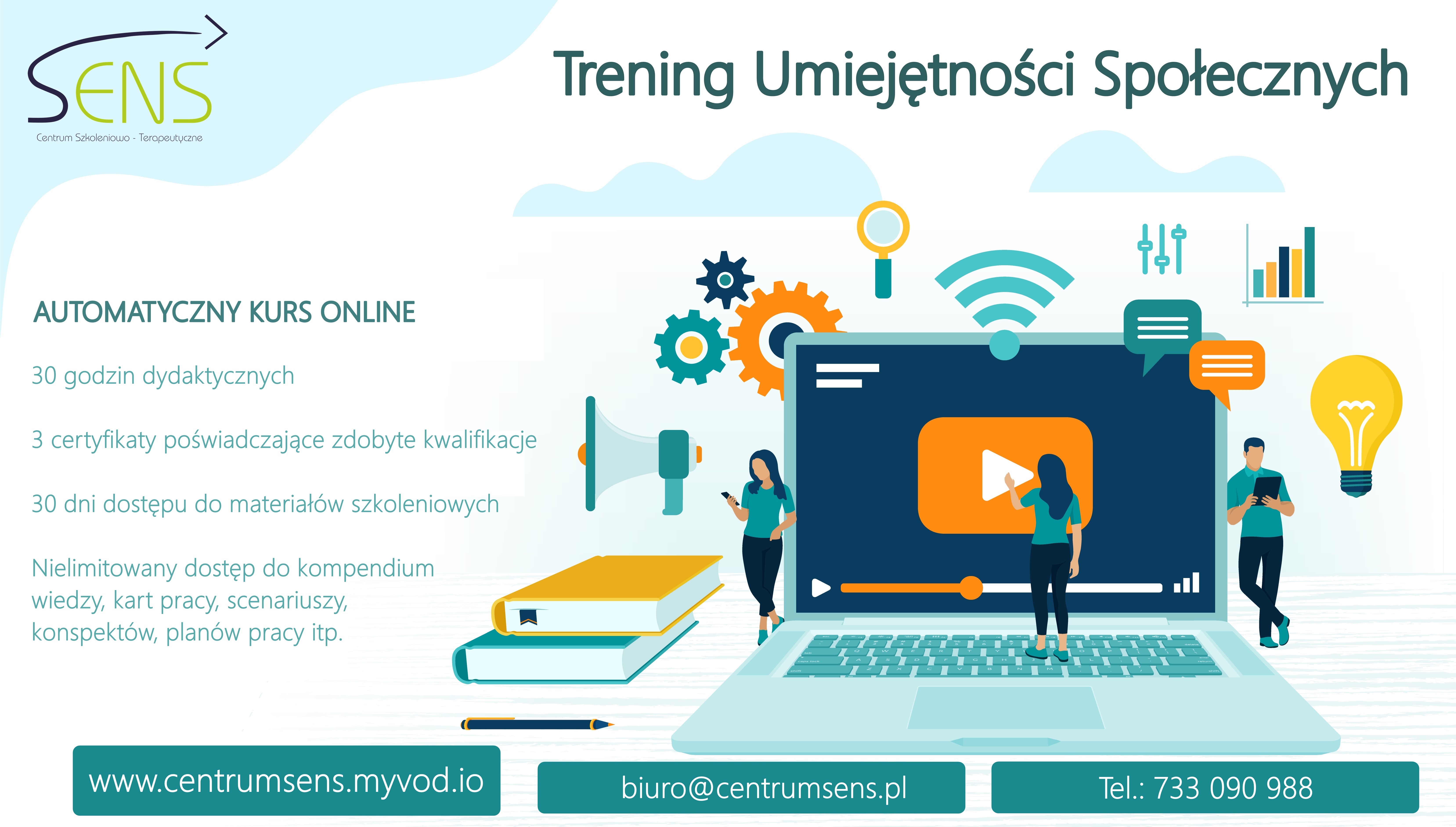 Kurs Trening Umiejętności Społecznych. Kurs online.